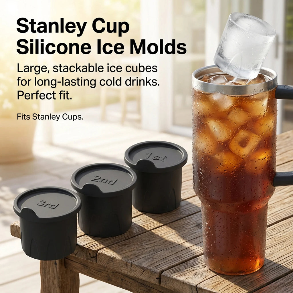 Silicone Ice-Cube Tray Mold For Stanley-Water Bottles Food Grade Quick Freezing